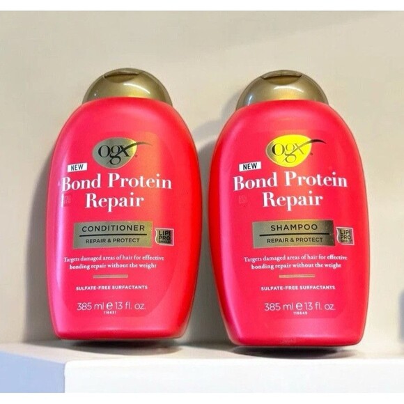 OGX Bond Protein Repair Shampoo And Conditioner Repair And Protect 13 Fl. Oz - Picture 3 of 3